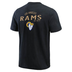 Los Angeles Rams Darius Rucker Collection Washed Henley T-Shirt - Black online