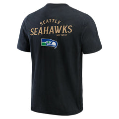 Seattle Seahawks Darius Rucker Collection Washed Henley T-Shirt - Black online