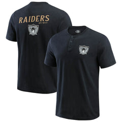 Las Vegas Raiders Darius Rucker Collection Washed Henley T-Shirt - Black outlet