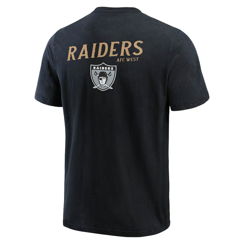 Las Vegas Raiders Darius Rucker Collection Washed Henley T-Shirt - Black outlet