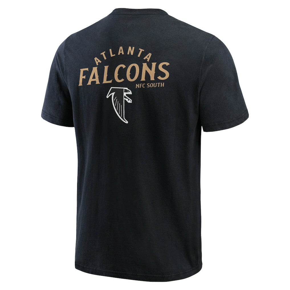 Atlanta Falcons Darius Rucker Collection Washed Henley T-Shirt - Black outlet