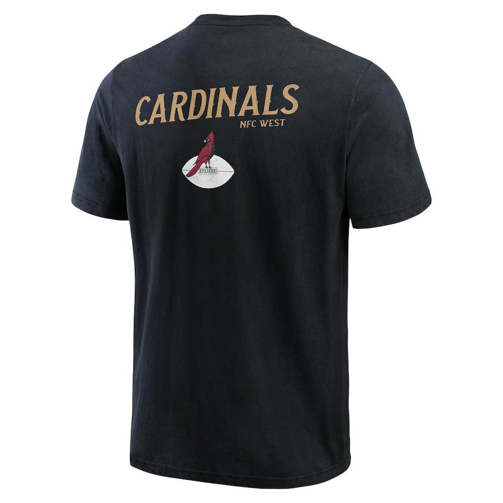 Arizona Cardinals Darius Rucker Collection Washed Henley T-Shirt - Black cheap