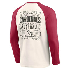 Arizona Cardinals Darius Rucker Collection Raglan Henley T-Shirt - Cream/Cardinal outlet
