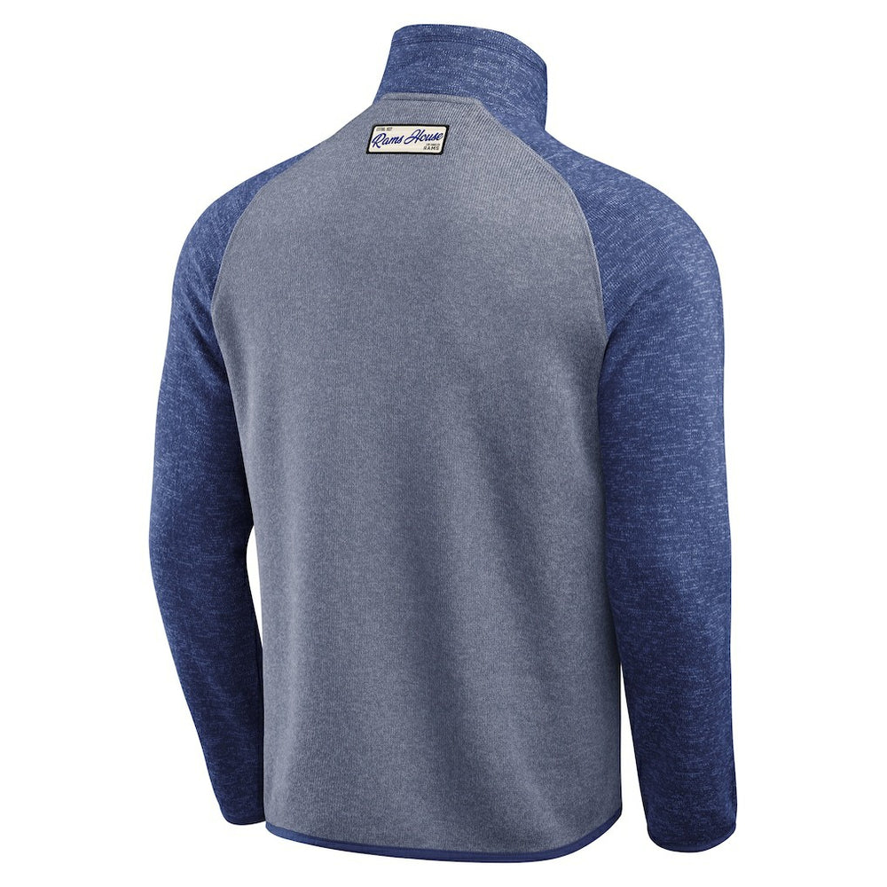 Los Angeles Rams Darius Rucker Collection Tonal Quarter-Zip Jacket - Blue on sale