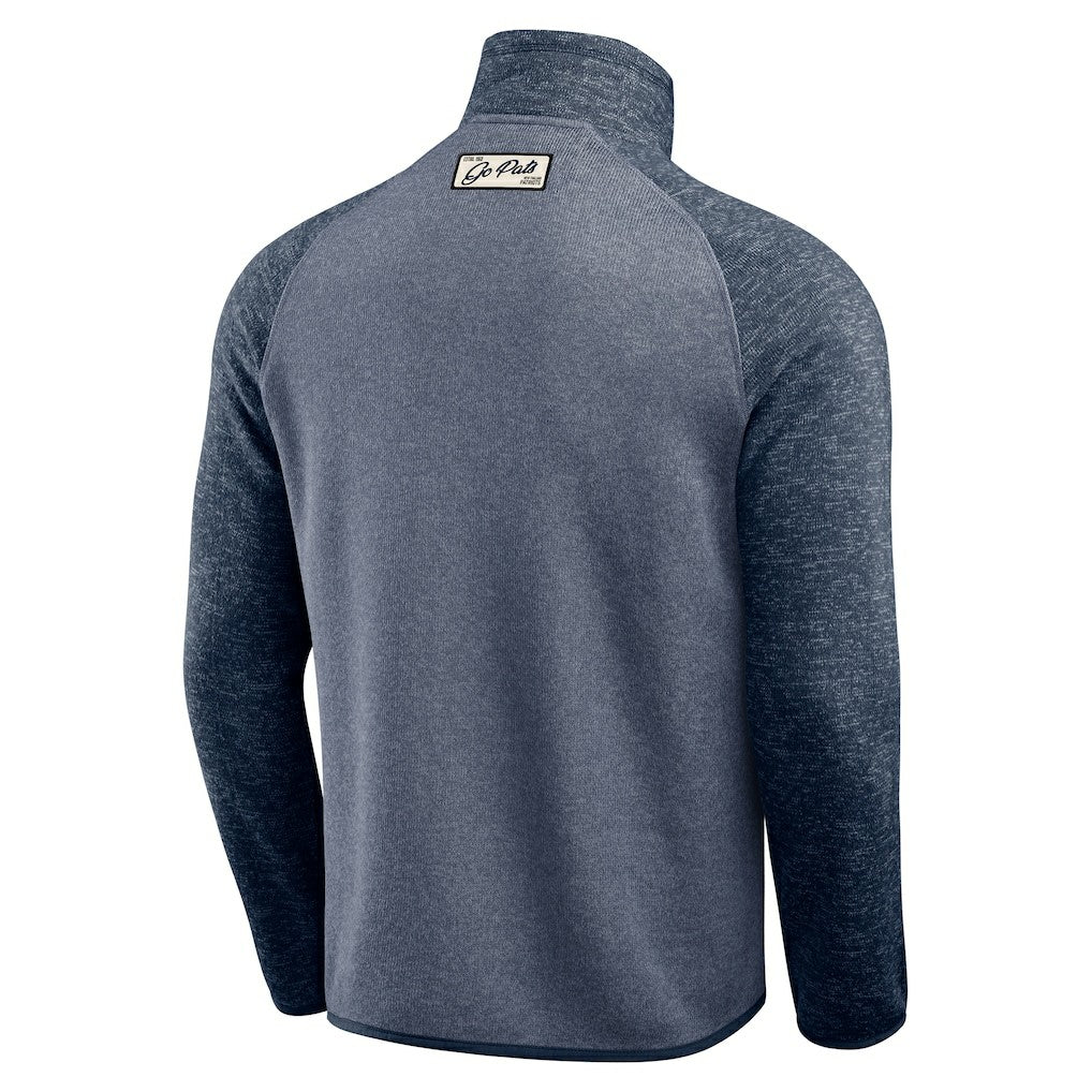 New England Patriots Darius Rucker Collection Tonal Quarter-Zip Jacket - Navy sale