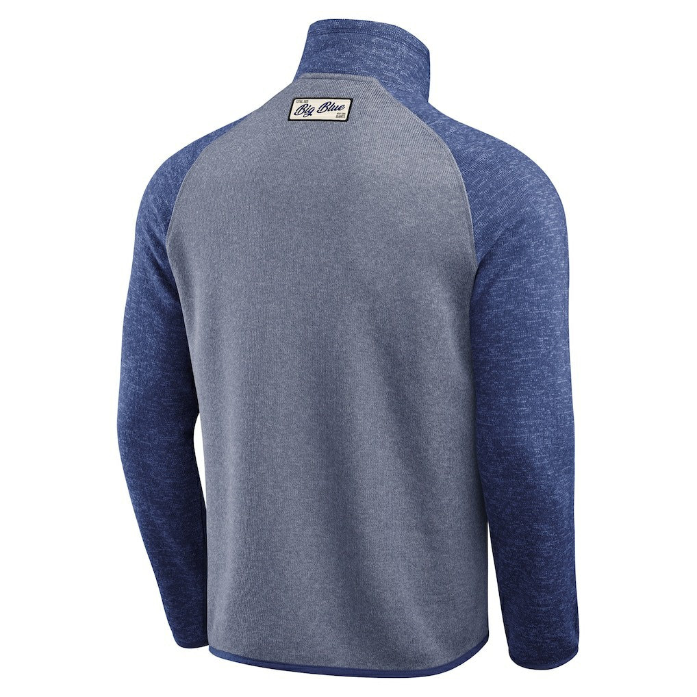 New York Giants Darius Rucker Collection Tonal Quarter-Zip Jacket - Blue on sale