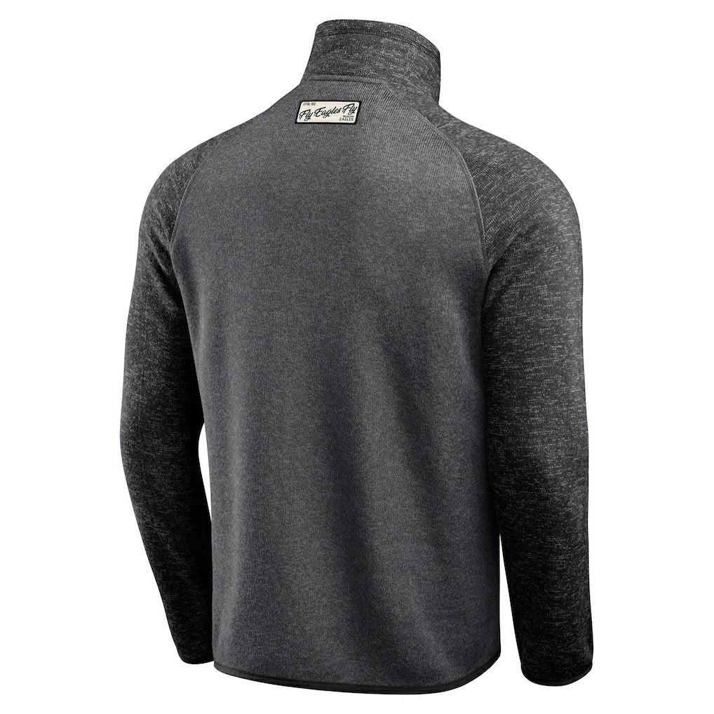 Philadelphia Eagles Darius Rucker Collection Tonal Quarter-Zip Jacket - Black on sale