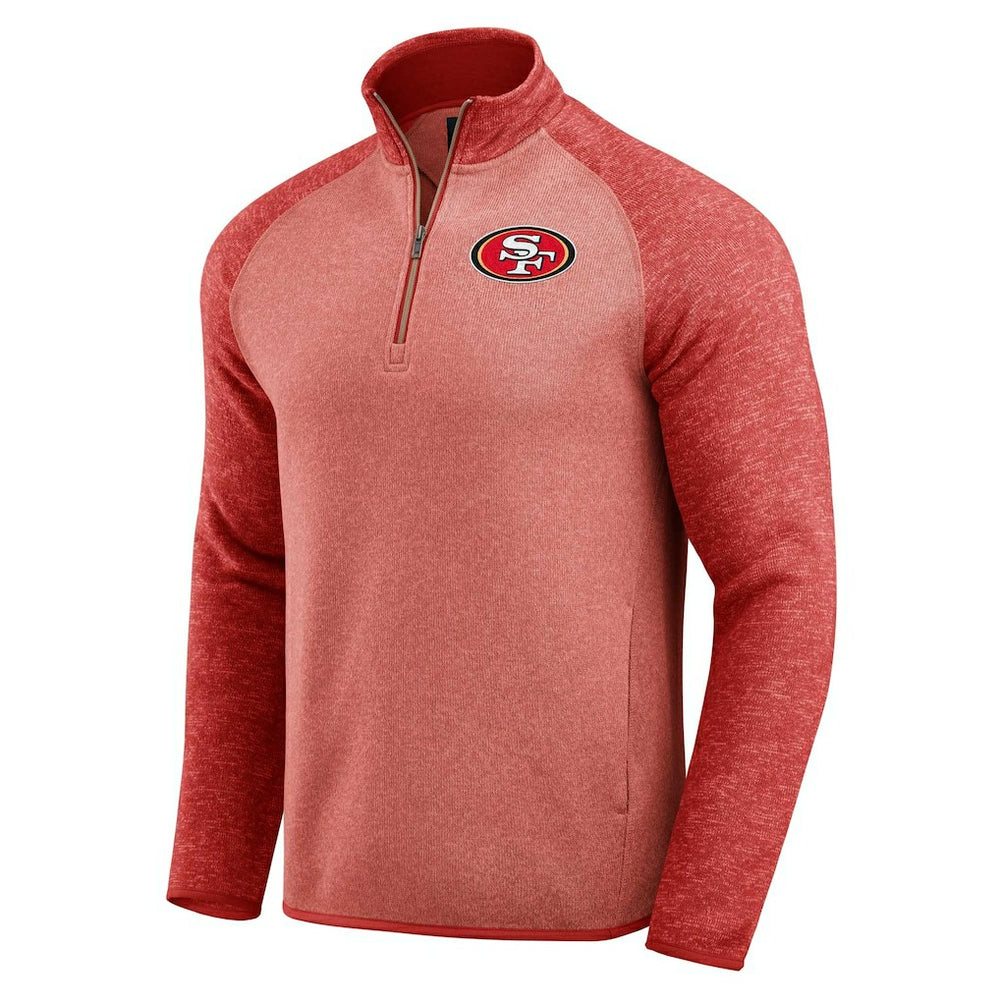 San Francisco 49ers Darius Rucker Collection Tonal Quarter-Zip Jacket - Scarlet discount