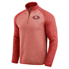 San Francisco 49ers Darius Rucker Collection Tonal Quarter-Zip Jacket - Scarlet discount