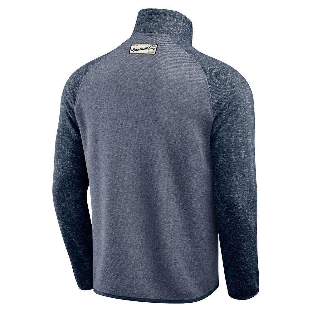 Seattle Seahawks Darius Rucker Collection Tonal Quarter-Zip Jacket - College Navy sale
