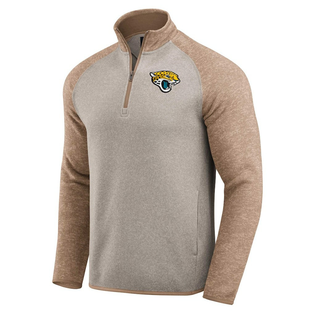 Jacksonville Jaguars Darius Rucker Collection Tonal Quarter-Zip Jacket - Tan sale