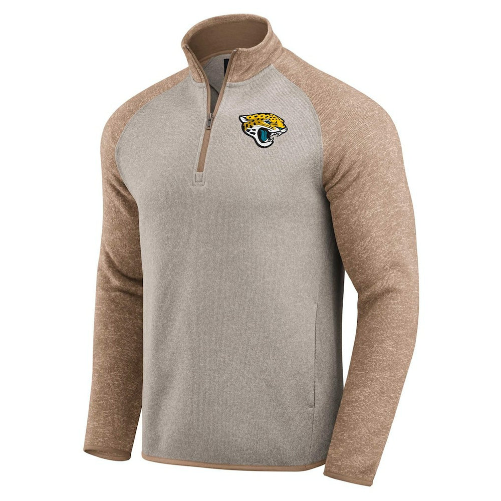 Jacksonville Jaguars Darius Rucker Collection Tonal Quarter-Zip Jacket - Tan sale