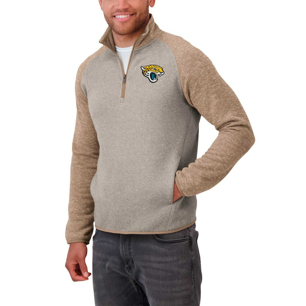 Jacksonville Jaguars Darius Rucker Collection Tonal Quarter-Zip Jacket - Tan sale