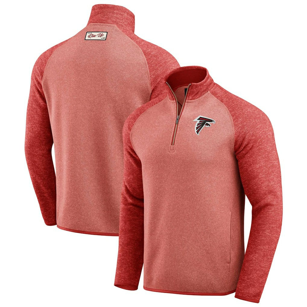 Atlanta Falcons Darius Rucker Collection Tonal Quarter-Zip Jacket - Red on sale