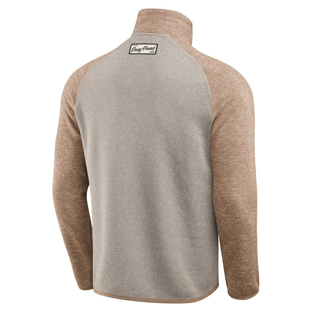 Cleveland Browns Darius Rucker Collection Tonal Quarter-Zip Jacket - Tan outlet
