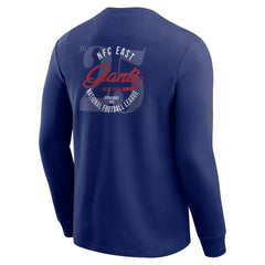 New York Giants Darius Rucker Collection Washed Waffle-Knit Long Sleeve T-Shirt - Royal on sale