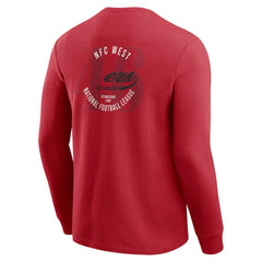 San Francisco 49ers Darius Rucker Collection Washed Waffle-Knit Long Sleeve T-Shirt - Scarlet online