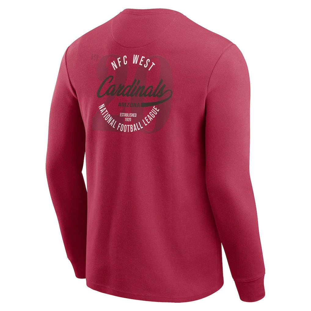 Arizona Cardinals Darius Rucker Collection Washed Waffle-Knit Long Sleeve T-Shirt - Red on sale
