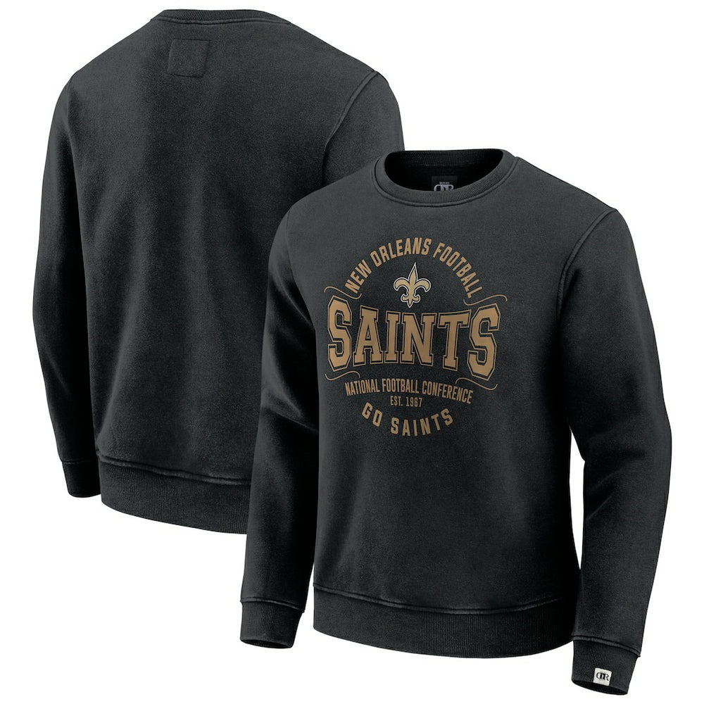 New Orleans Saints Darius Rucker Collection Vintage Pullover Sweatshirt - Black for sale