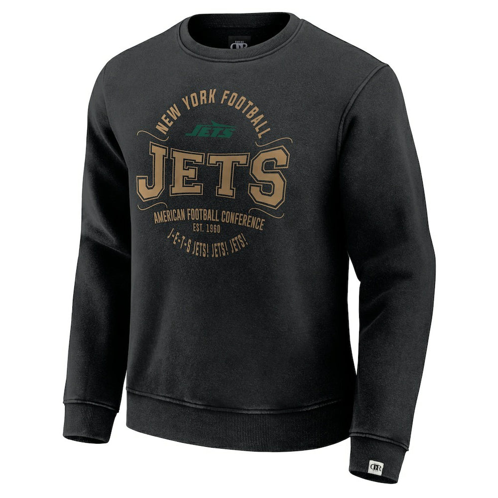 New York Jets Darius Rucker Collection Vintage Pullover Sweatshirt - Black on sale