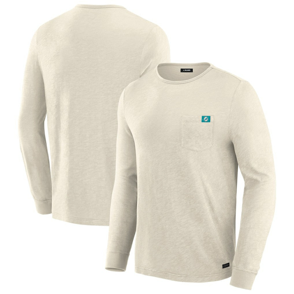 Miami Dolphins J. Palmer In-The-Pocket Long Sleeve T-Shirt - Cream for sale
