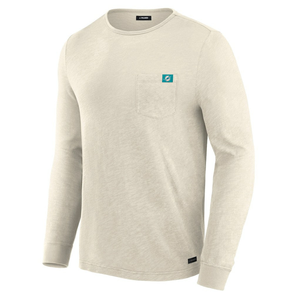 Miami Dolphins J. Palmer In-The-Pocket Long Sleeve T-Shirt - Cream for sale