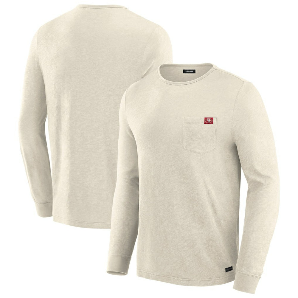 San Francisco 49ers J. Palmer In-The-Pocket Long Sleeve T-Shirt - Cream outlet