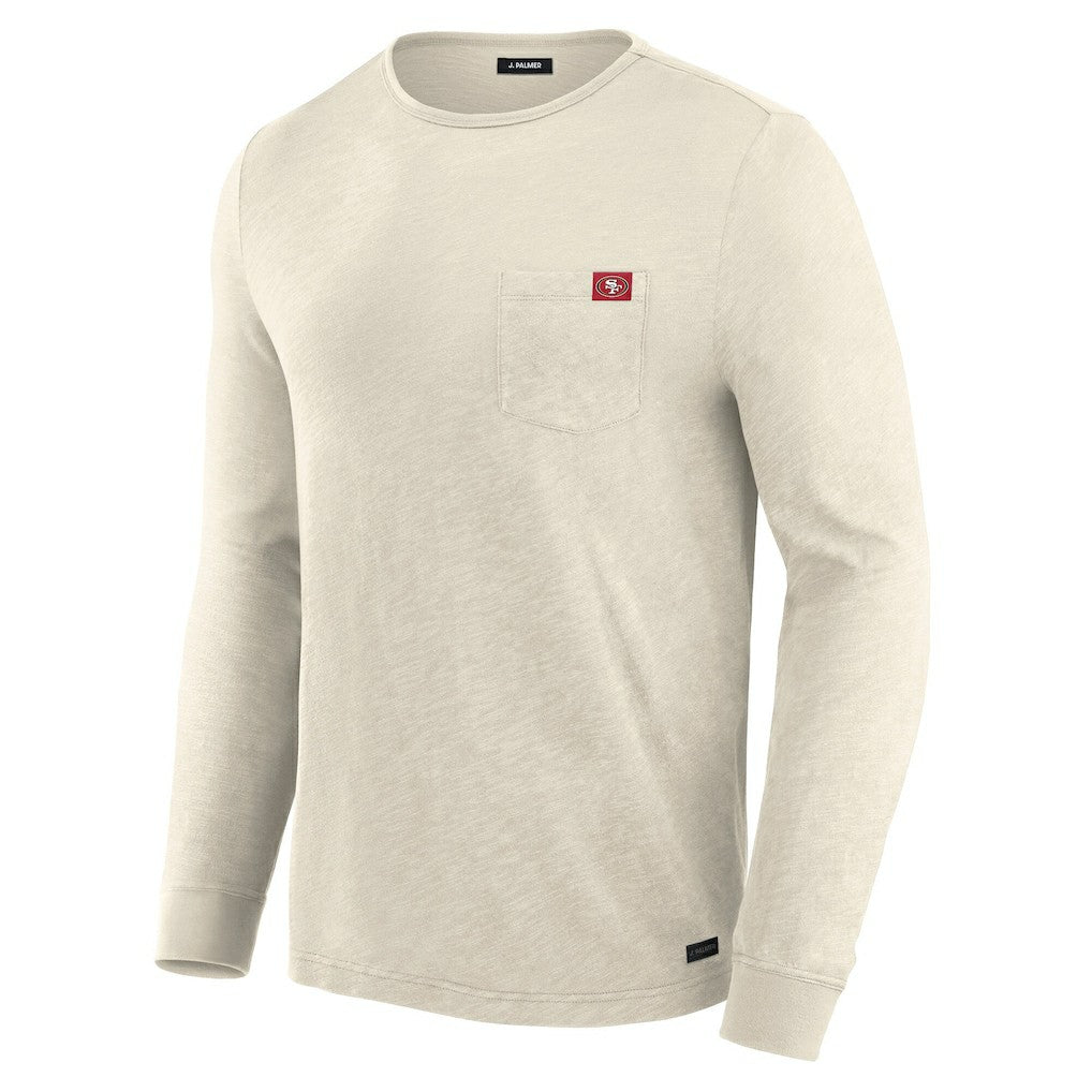 San Francisco 49ers J. Palmer In-The-Pocket Long Sleeve T-Shirt - Cream outlet