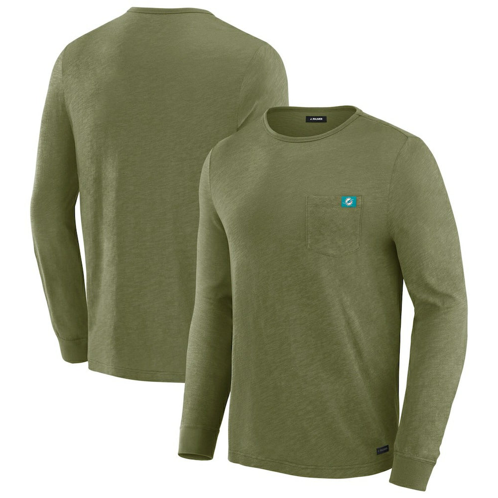 Miami Dolphins J. Palmer In-The-Pocket Long Sleeve T-Shirt - Olive outlet