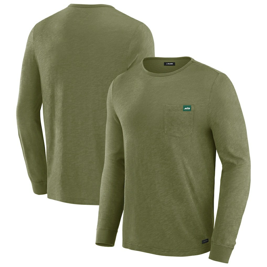 New York Jets J. Palmer In-The-Pocket Long Sleeve T-Shirt - Olive cheap