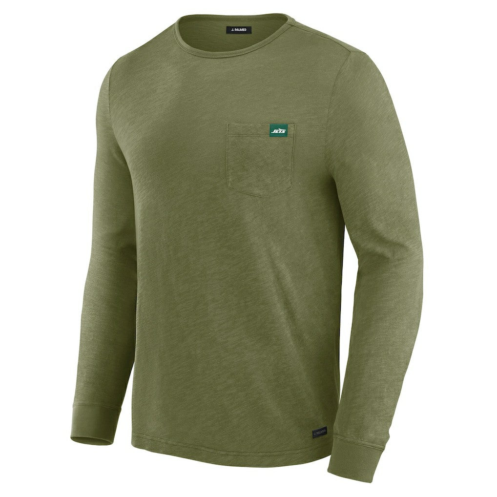 New York Jets J. Palmer In-The-Pocket Long Sleeve T-Shirt - Olive cheap