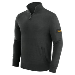 Pittsburgh Steelers J. Palmer Franchise Quarter-Zip Sweater - Black cheap