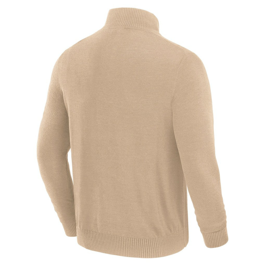 Kansas City Chiefs J. Palmer Franchise Quarter-Zip Sweater - Tan cheap