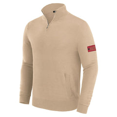 San Francisco 49ers J. Palmer Franchise Quarter-Zip Sweater - Tan discount