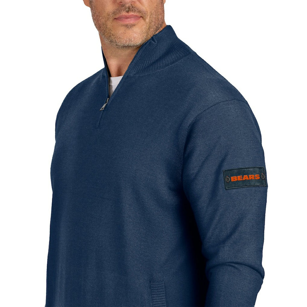 Chicago Bears J. Palmer Franchise Quarter-Zip Sweater - Navy cheap