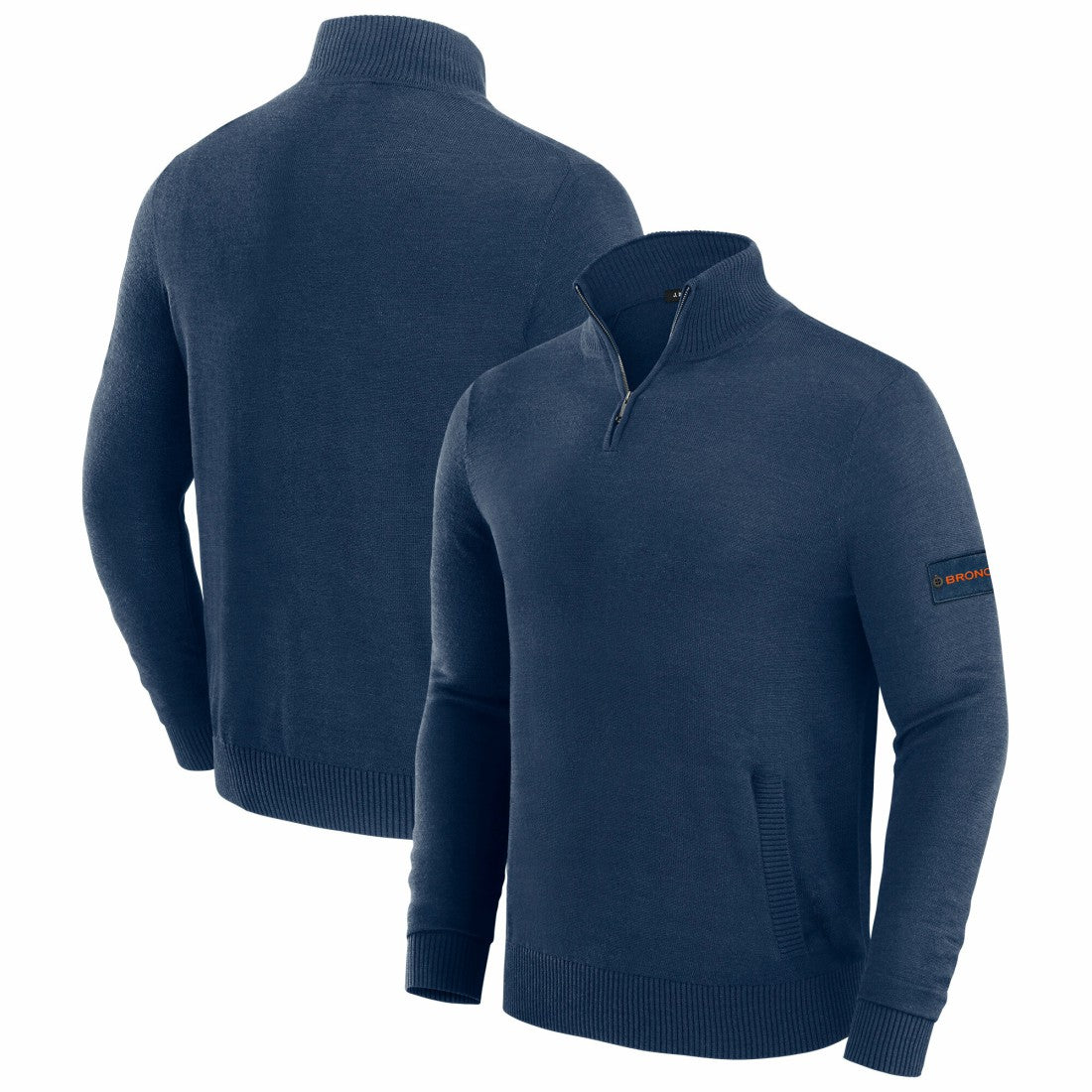 Denver Broncos J. Palmer Franchise Quarter-Zip Sweater - Navy discount