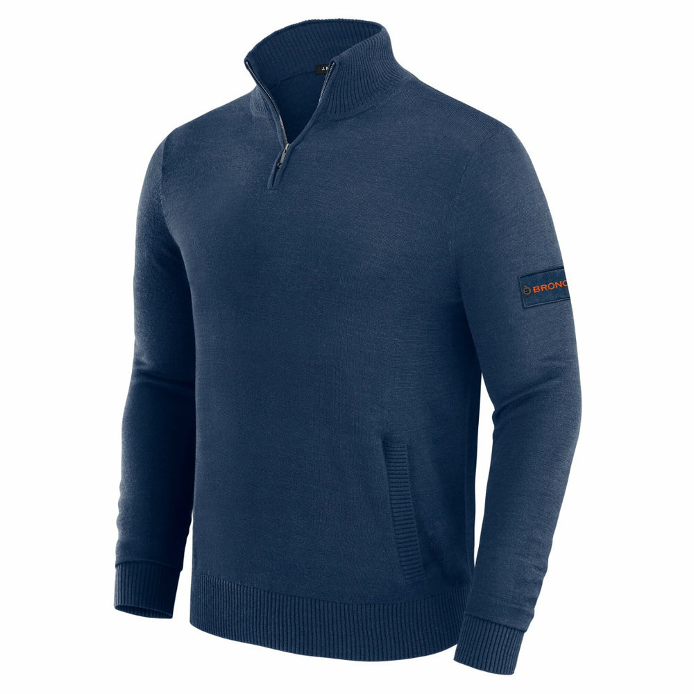 Denver Broncos J. Palmer Franchise Quarter-Zip Sweater - Navy discount