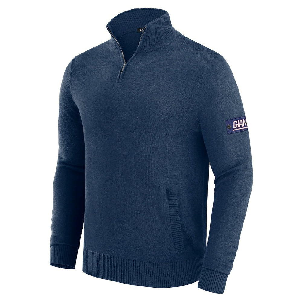 New York Giants J. Palmer Franchise Quarter-Zip Sweater - Navy cheap