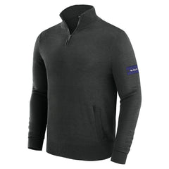 Baltimore Ravens J. Palmer Franchise Quarter-Zip Sweater - Black sale