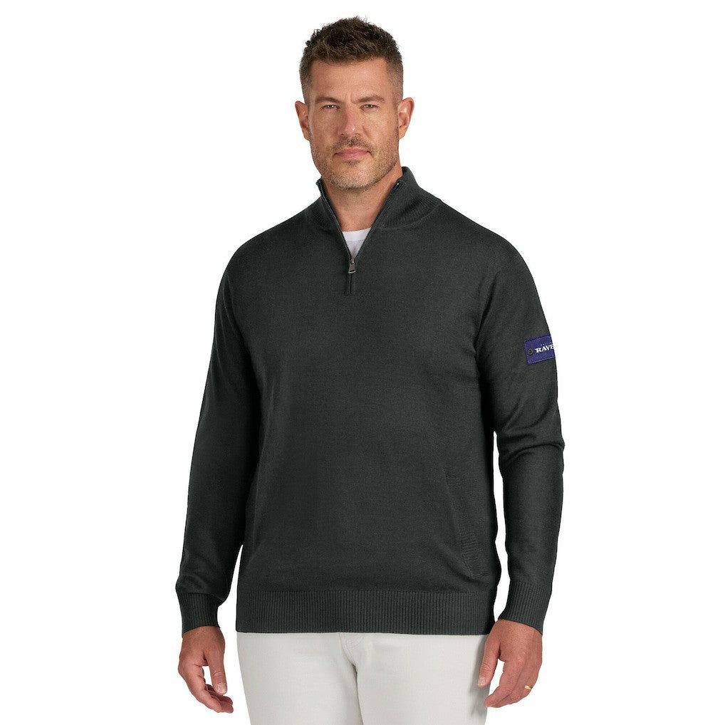 Baltimore Ravens J. Palmer Franchise Quarter-Zip Sweater - Black sale