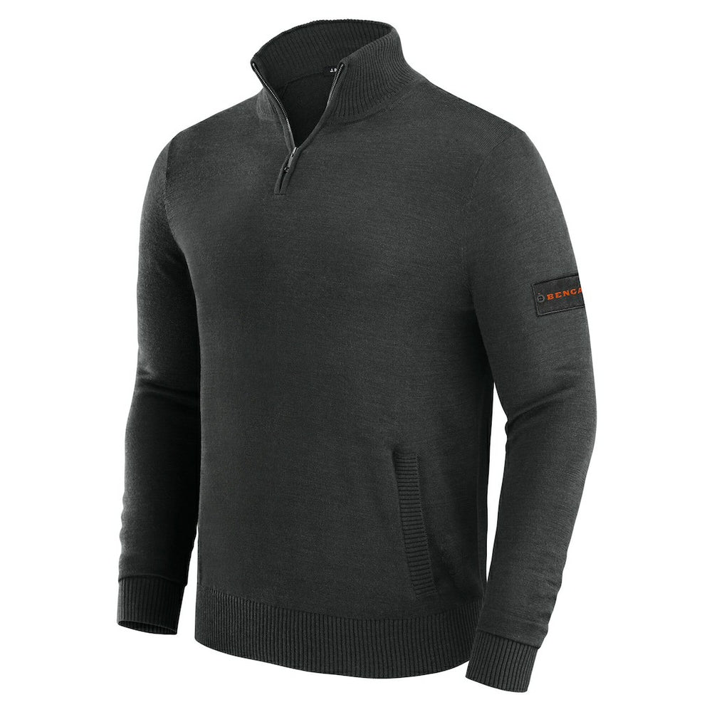 Cincinnati Bengals J. Palmer Franchise Quarter-Zip Sweater - Black cheap