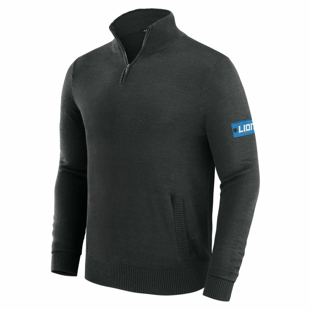 Detroit Lions J. Palmer Franchise Quarter-Zip Sweater - Black cheap