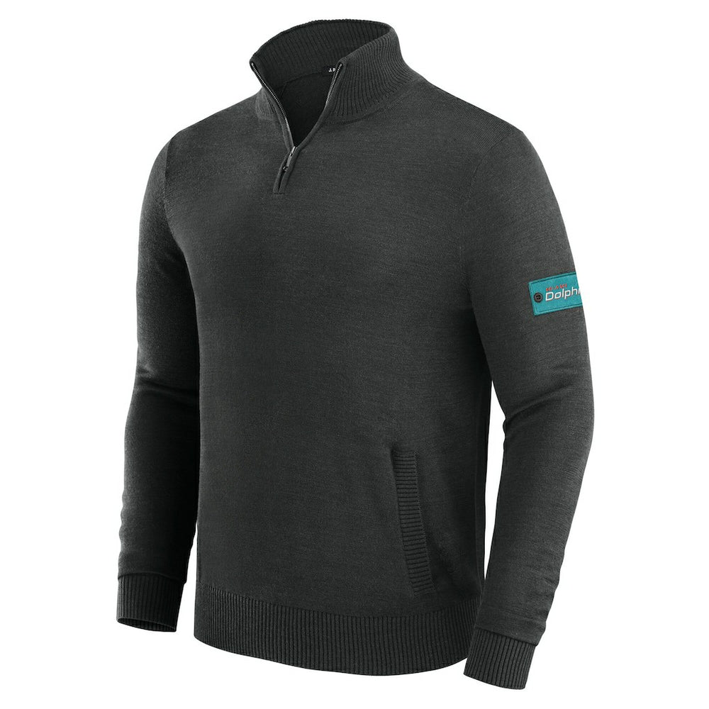 Miami Dolphins J. Palmer Franchise Quarter-Zip Sweater - Black for sale