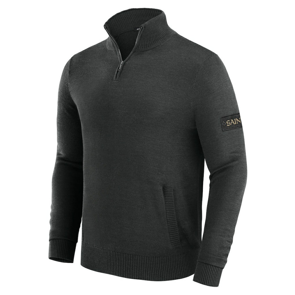 New Orleans Saints J. Palmer Franchise Quarter-Zip Sweater - Black outlet