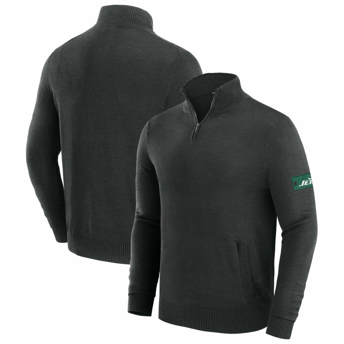 New York Jets J. Palmer Franchise Quarter-Zip Sweater - Black discount