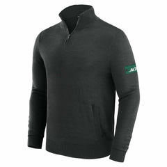 New York Jets J. Palmer Franchise Quarter-Zip Sweater - Black discount