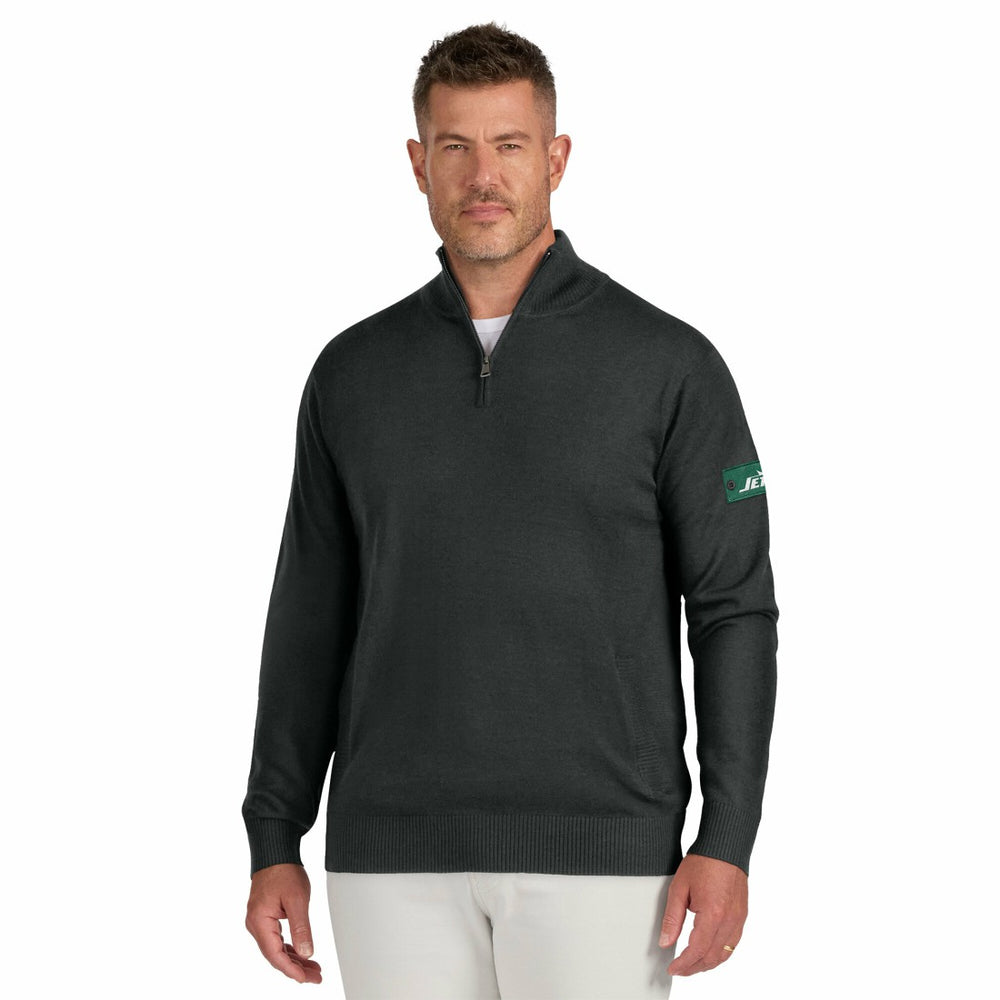 New York Jets J. Palmer Franchise Quarter-Zip Sweater - Black discount