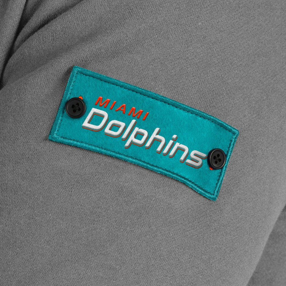 Miami Dolphins J. Palmer QB1 Full-Zip Sweatshirt - Graphite outlet