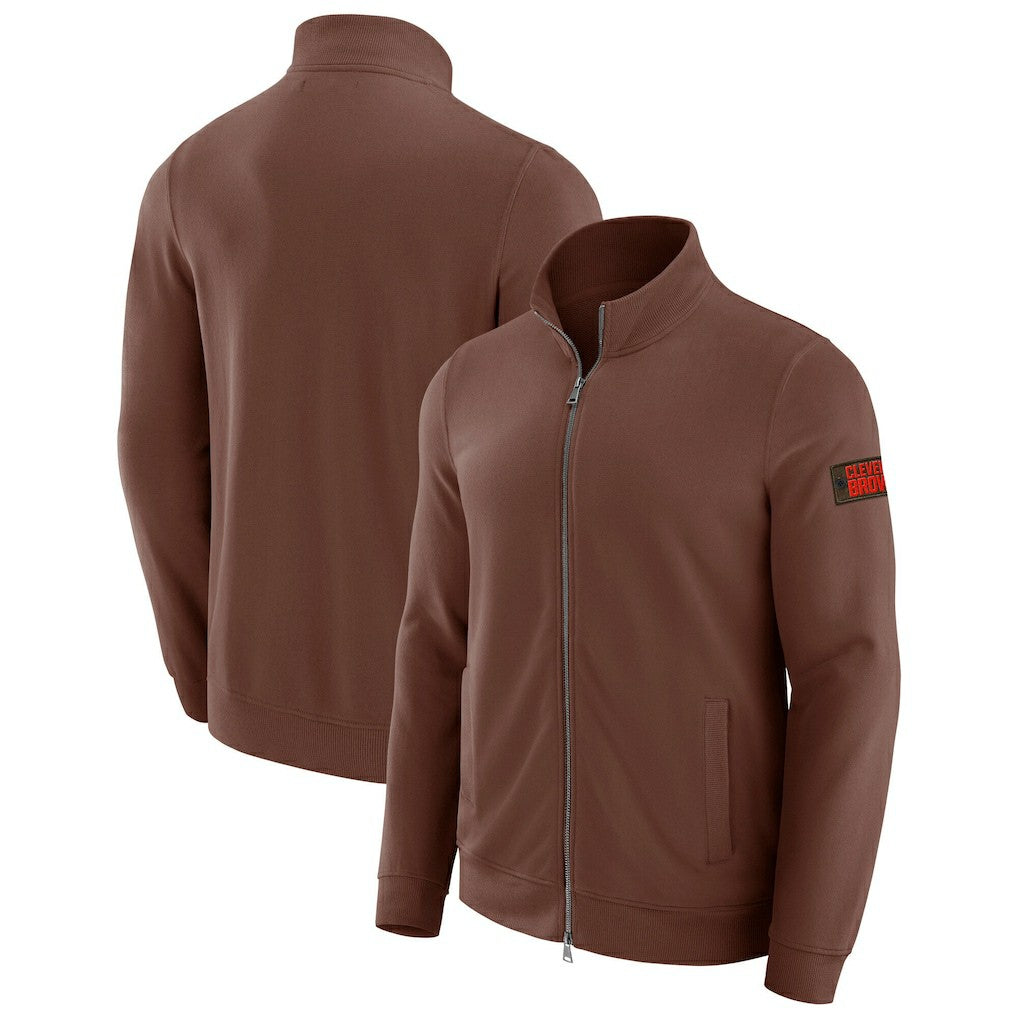 Cleveland Browns J. Palmer QB1 Full-Zip Sweatshirt - Tan online