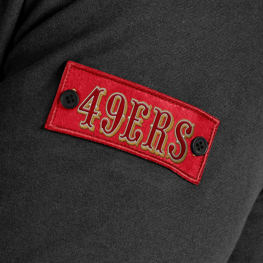San Francisco 49ers J. Palmer QB1 Full-Zip Sweatshirt - Black cheap